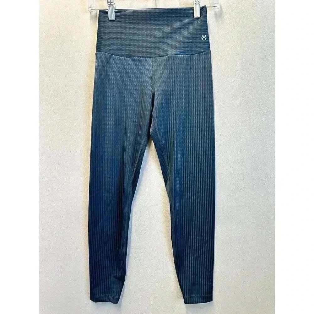 Maaji‎ Activewear Women's Size Small Nylon Blend Blue Yoga Gym Work Out Leggings